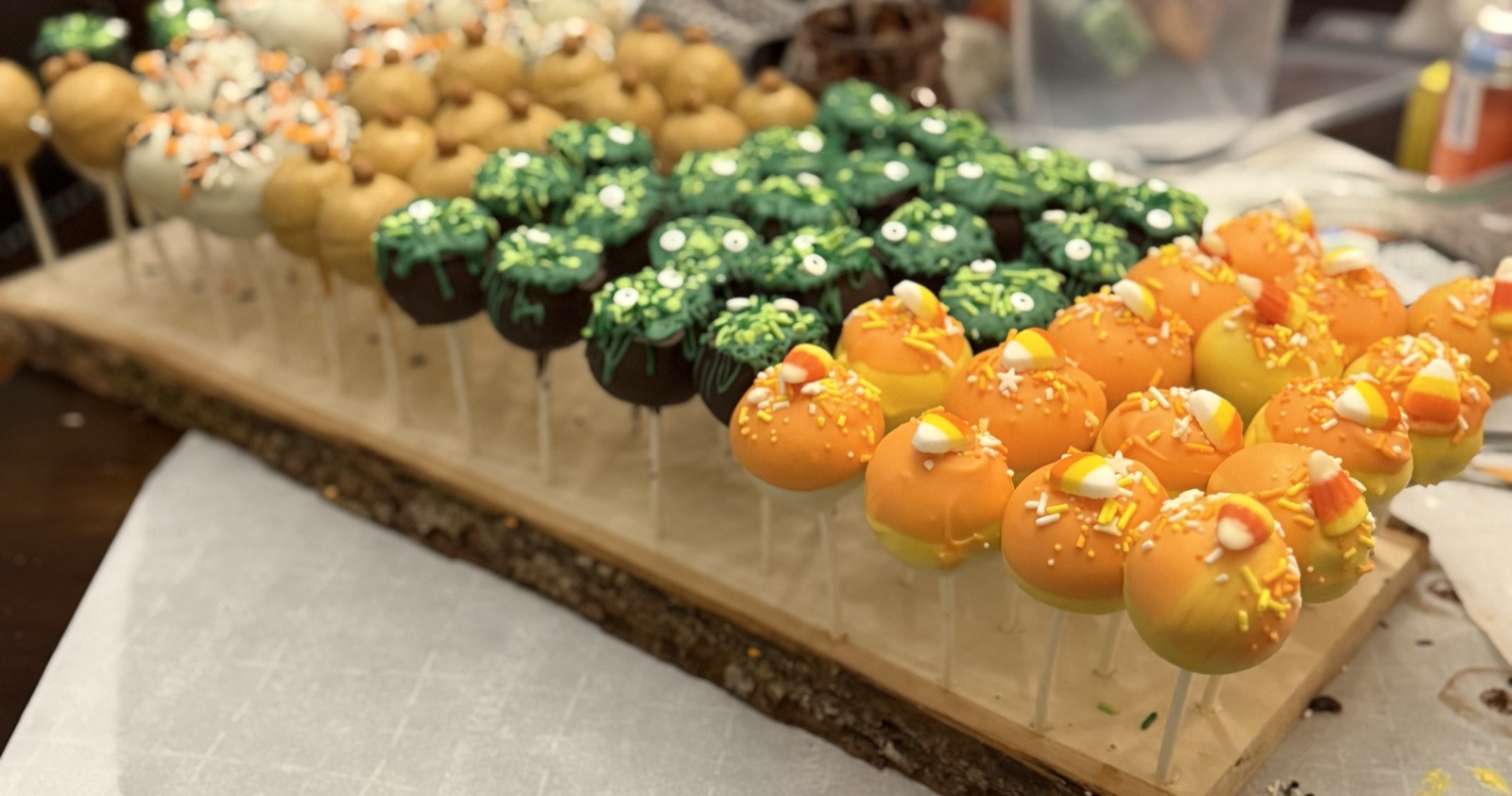 A full Halloween party spread of treats